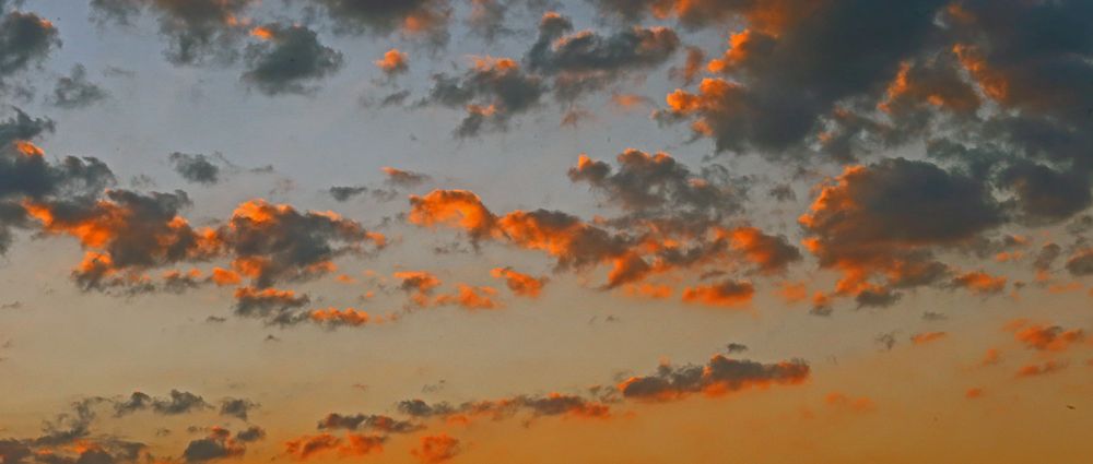 Der Sonnenaufgang bietet immer wieder überraschende Varianten...