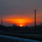 Der Sonnenaufgang heute Morgen (Dienstag, 07.03.2023)