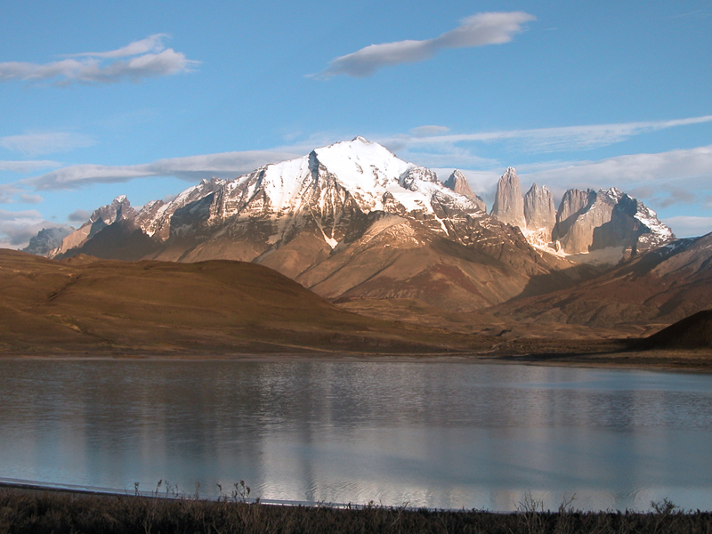 Der Sonnenaufgang in Patagonia