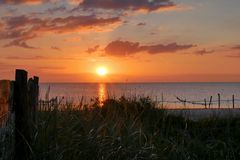 der Sonnenaufgang über der Ostsee