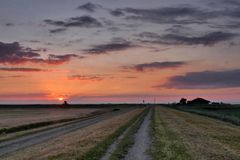 der Sonnenaufgang über der Ostsee