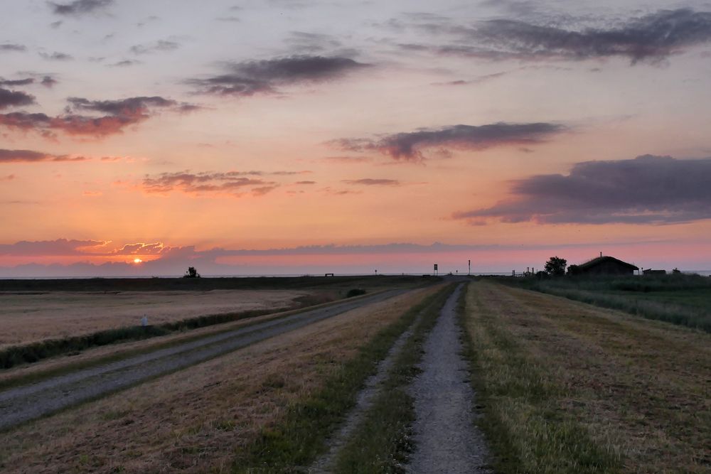 der Sonnenaufgang über der Ostsee