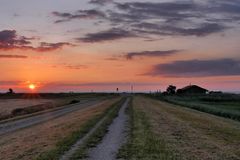 der Sonnenaufgang über der Ostsee