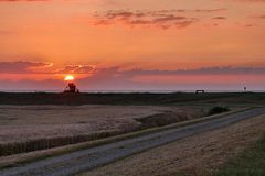 der Sonnenaufgang über der Ostsee