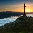 Der Sonnenaufgang überm Pustertal.......