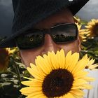 Der Sonnenblumen Mann der ohne Sonnenblumen nicht kann.