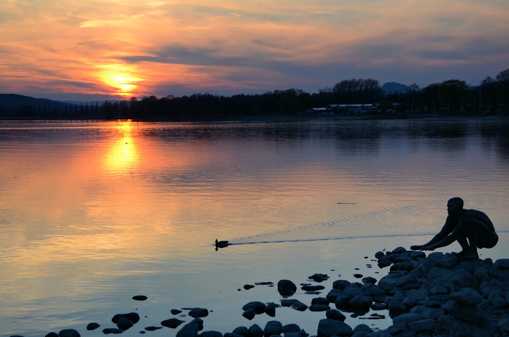 der Sonnenuntergang