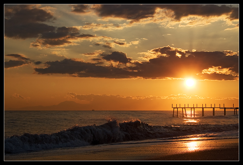 der Sonnenuntergang