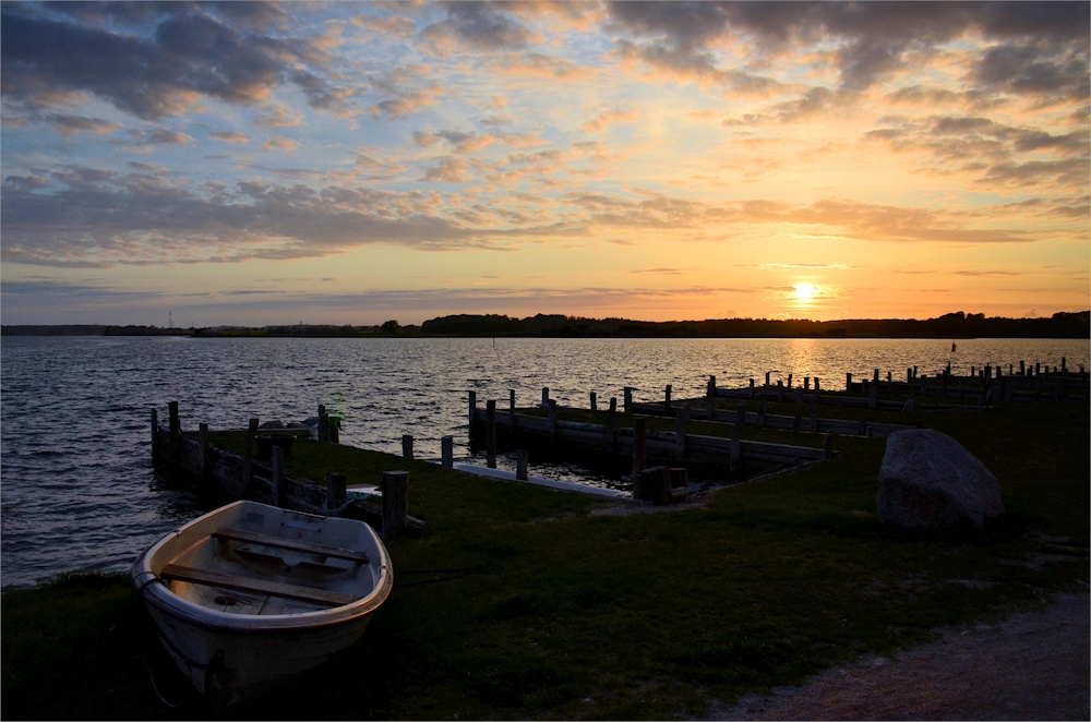 der Sonnenuntergang.