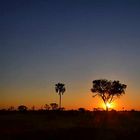 Der Sonnenuntergang Afrika's