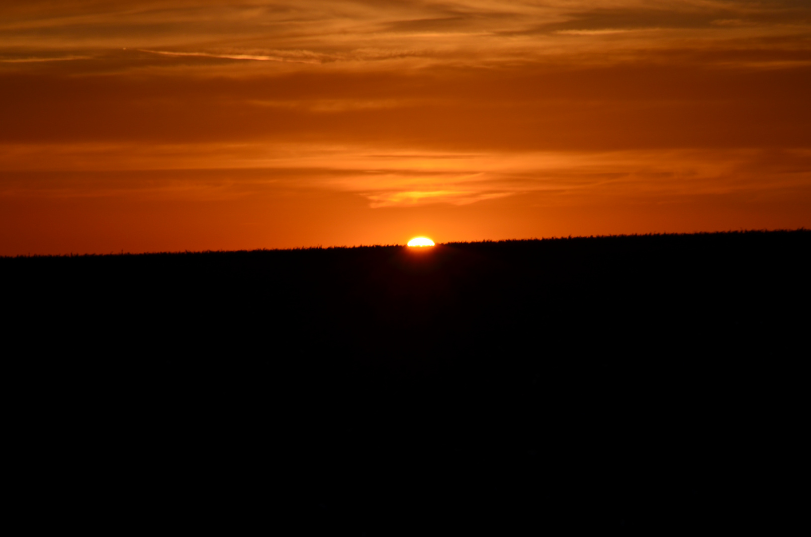 Der Sonnenuntergang am 8.6.2012