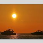 Der Sonnenuntergang am Kleopatra-Strand in Alanya