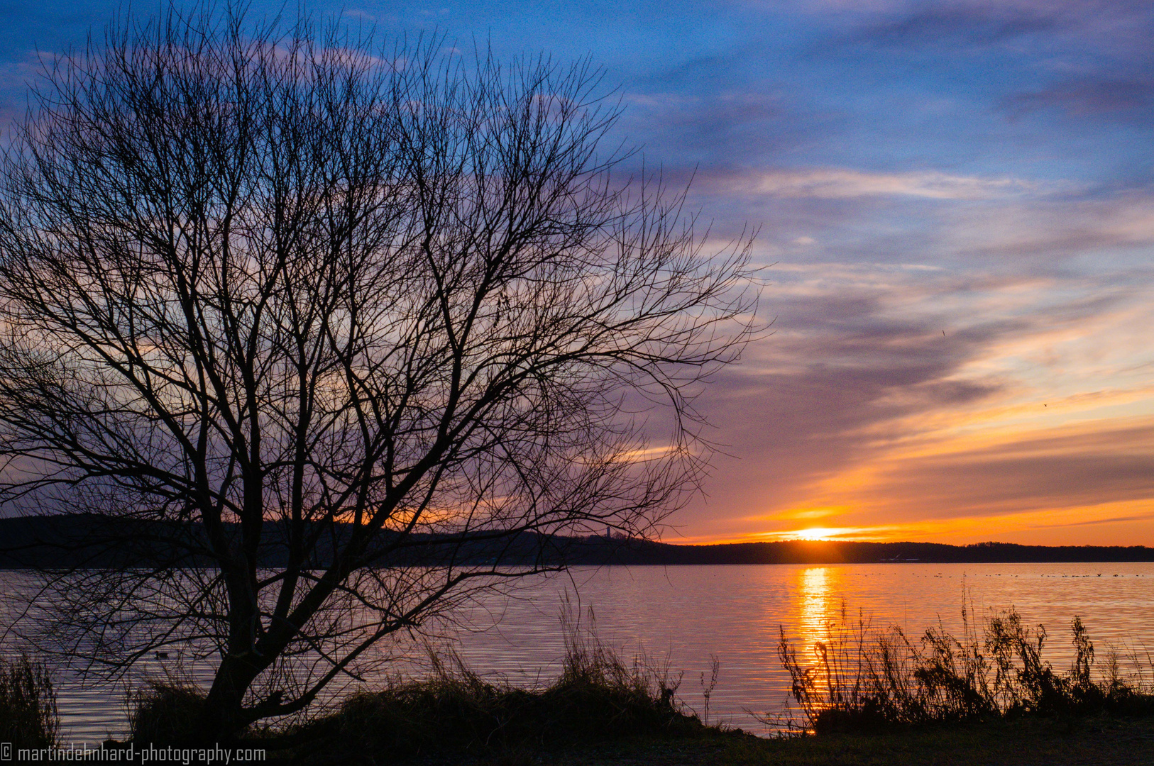 Der Sonnenuntergang am Müggelsee am Ende des kürzesten Tag des Jahres1