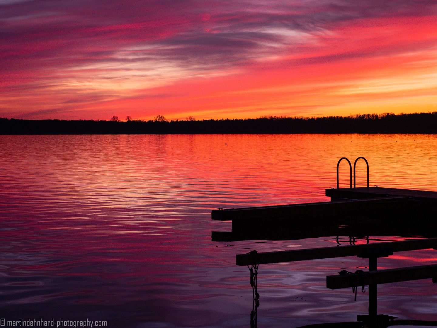 Der Sonnenuntergang am Müggelsee am Ende des kürzesten Tag des Jahres3