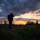 Der Sonnenuntergang am Pretziener Wehr...