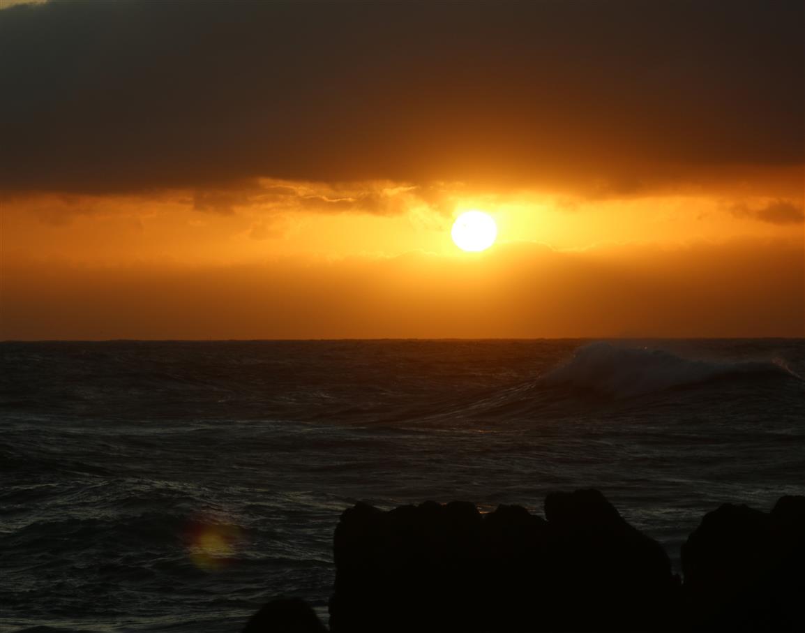 Der Sonnenuntergang auf Madeira