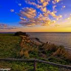 Der Sonnenuntergang auf Rügen