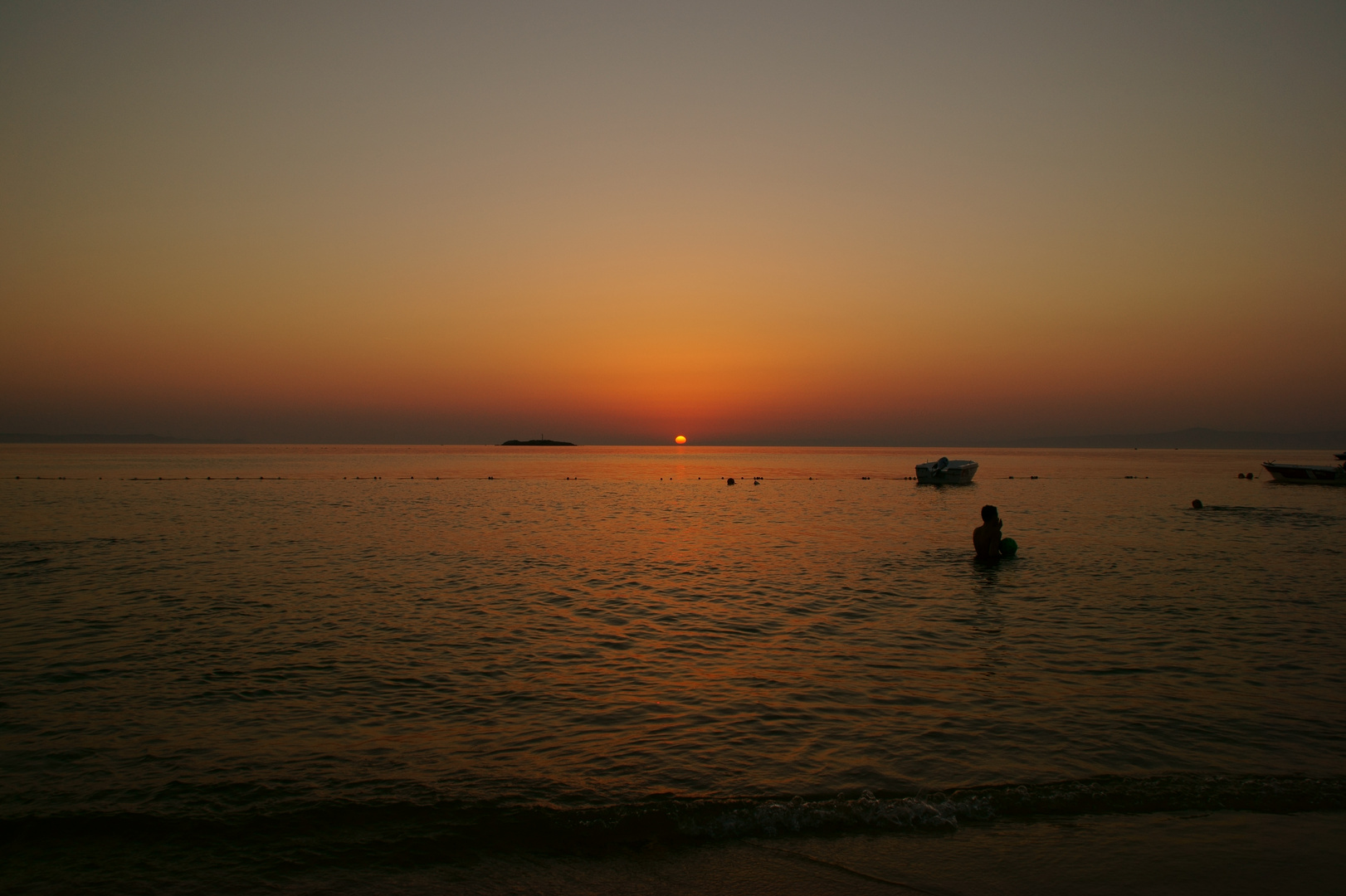 Der Sonnenuntergang in Avsa