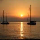 Der Sonnenuntergang in Korsika