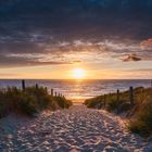 Der Sonnenuntergang in Noordwijk