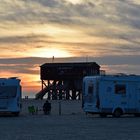 Der Sonnenuntergang in St. Peter Ording...