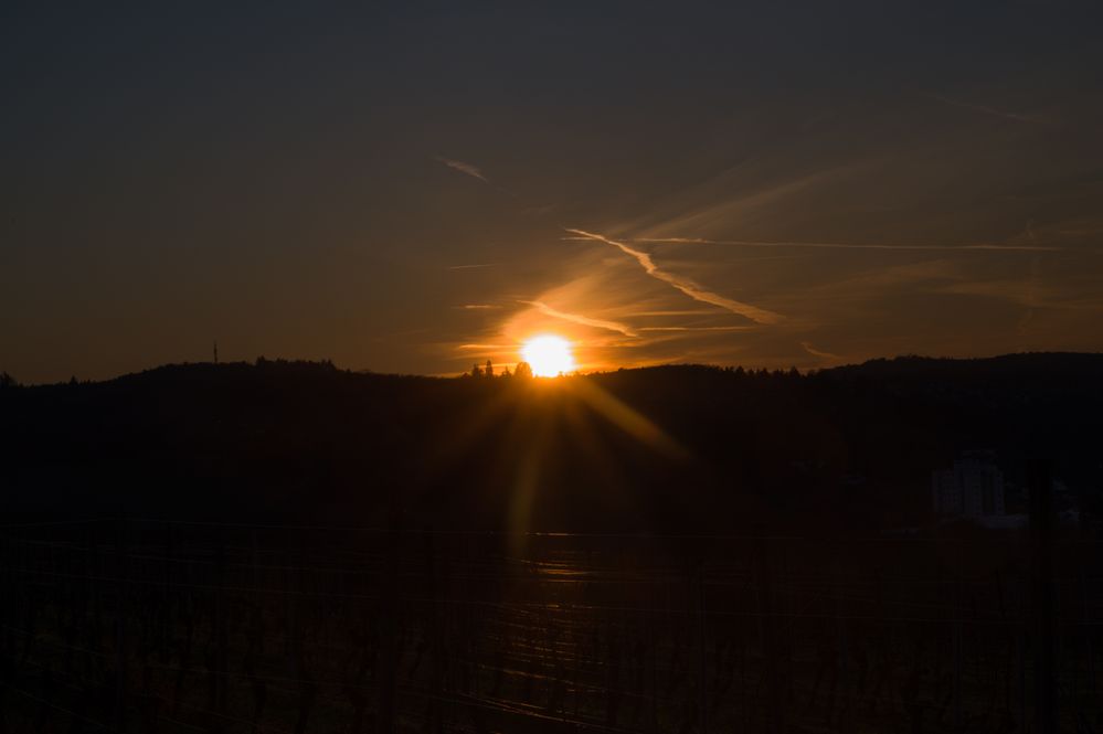 der Sonnenuntergang vom 29.01.23  17:00