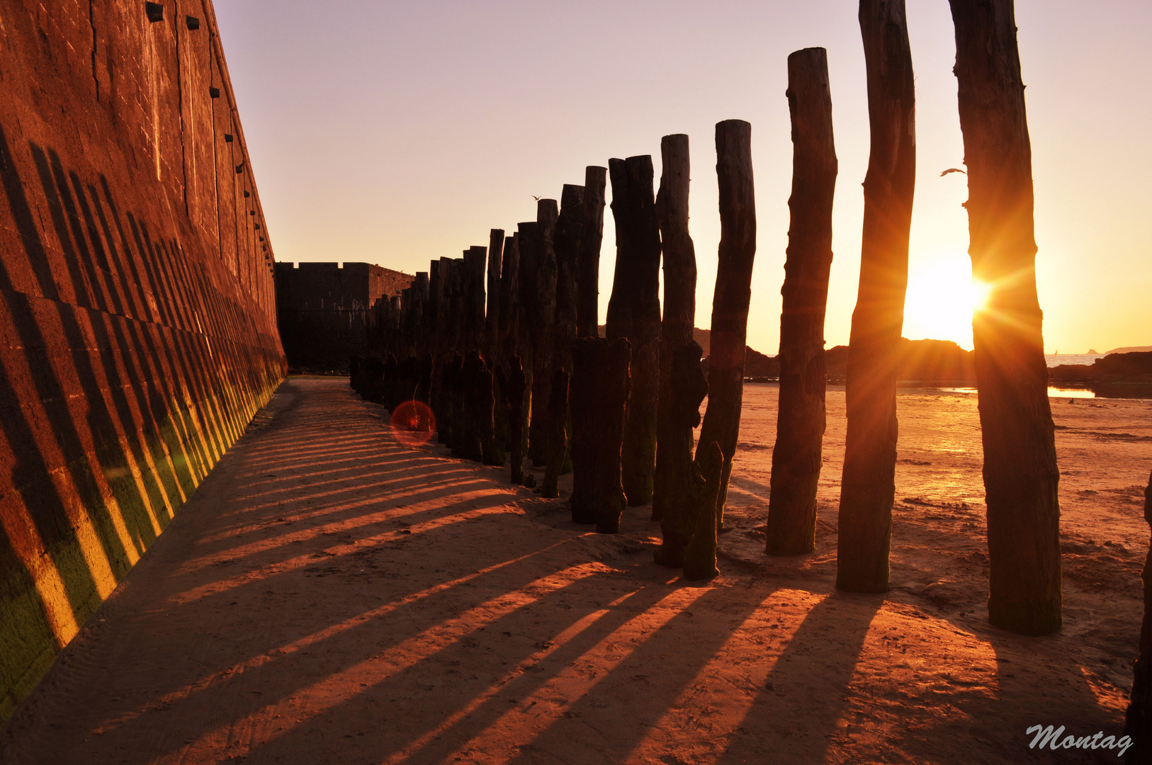 der Sonnenuntergang von St Malo