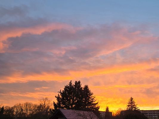 Der sonnige Abend - Himmel