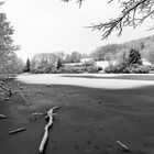 Der Sonntag Morgen mit dem ersten Schnee des Jahres 1