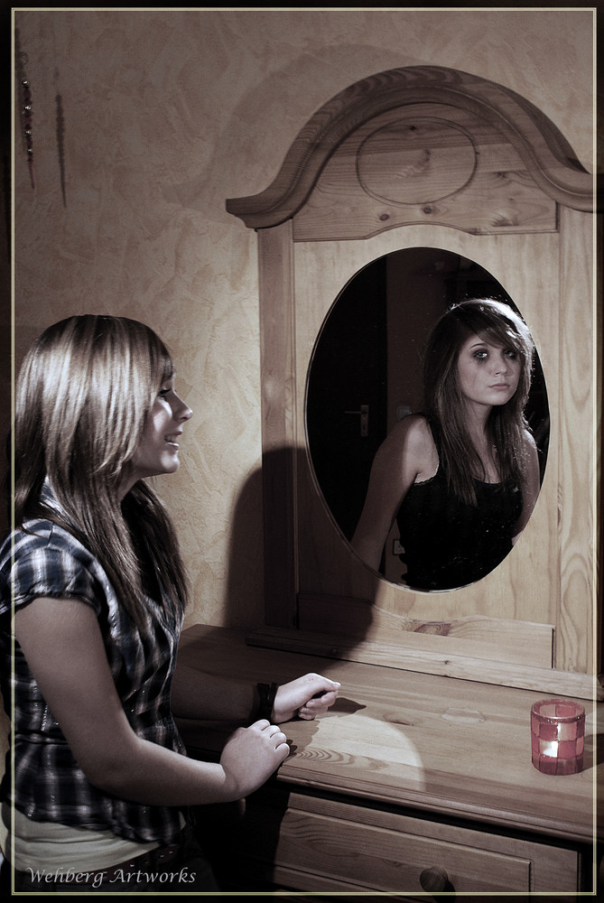 Der Spiegel zeigt die Seele.