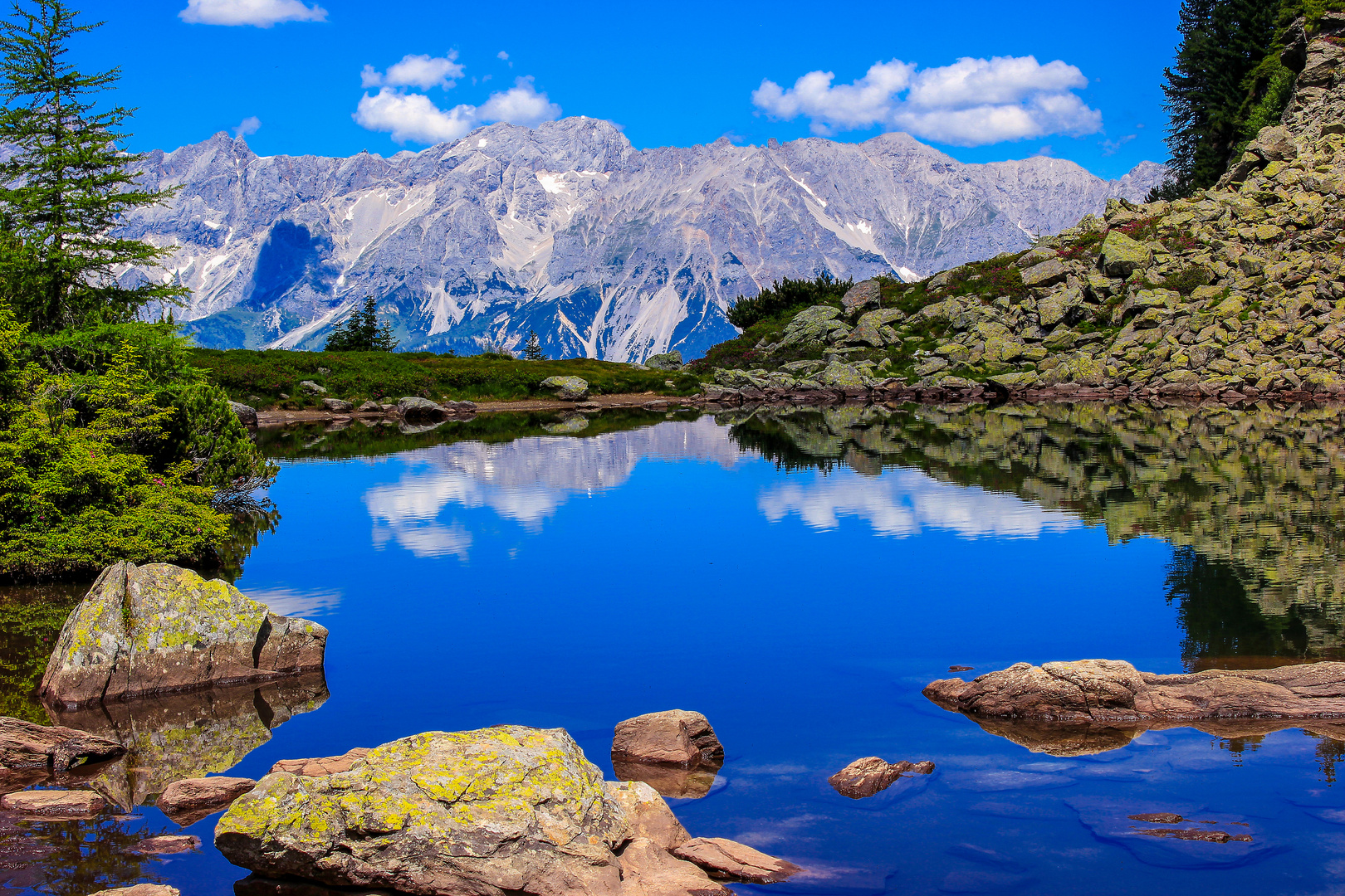 Der Spiegelsee auf der Reiteralm