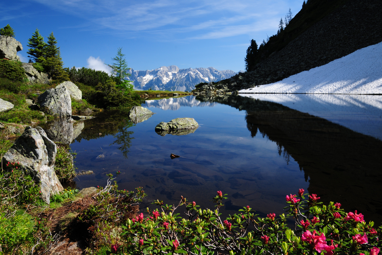 Der Spiegelsee in Piechl - bei Schladming