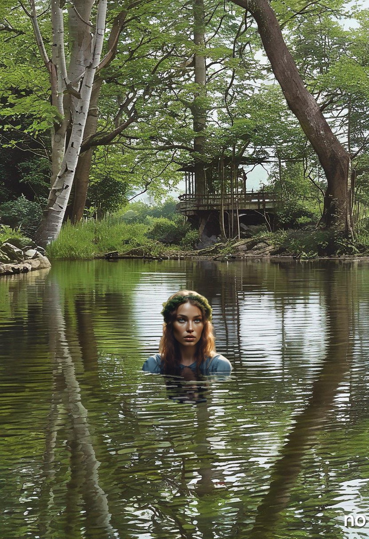 Der Spreewald,  seine Sagen und Geschichten, Eine der schönen Töchter des Wassermannes