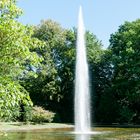 Der Springbrunnen im Wittelsbacher Park in Augsburg