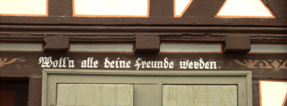 Der Spruch am Zehnthaus (2 von 4)