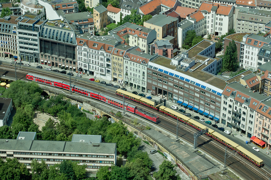 Der Stadtbahnblick von Berlin