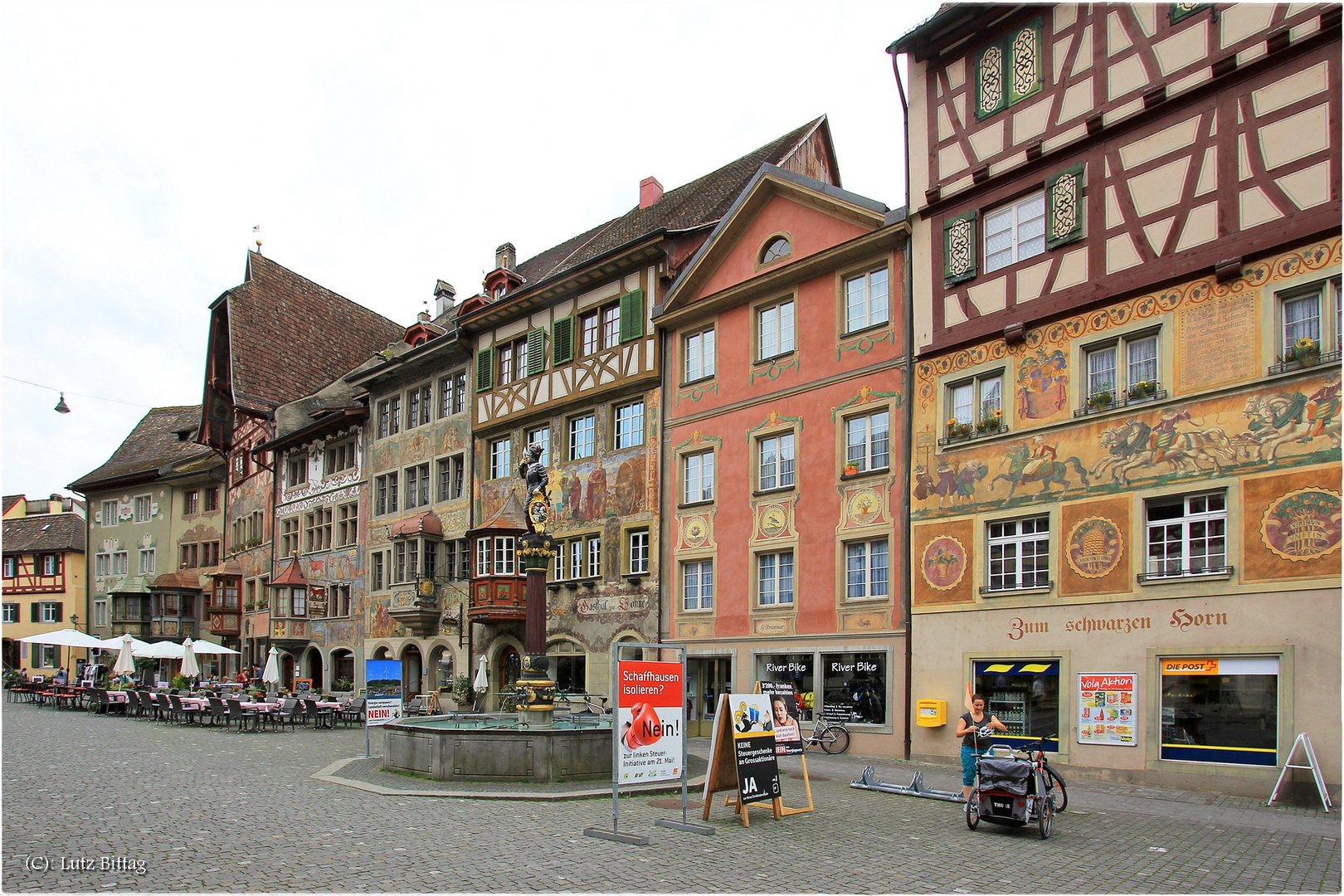 Der Stadtbrunnen am Rathausplatz