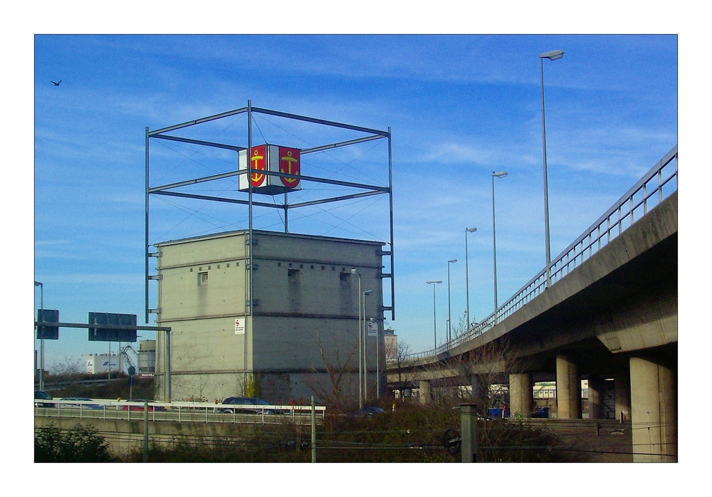 Der Stadtwappenbunker in Ludwigshafen