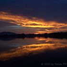 Der Staffelsee im Feuer der untergehenden Sonne