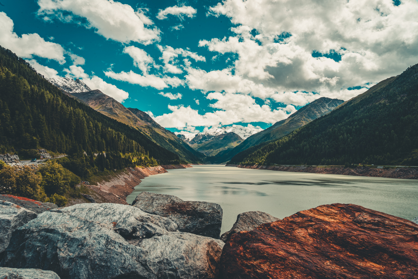 der Stausee im Kaunertal