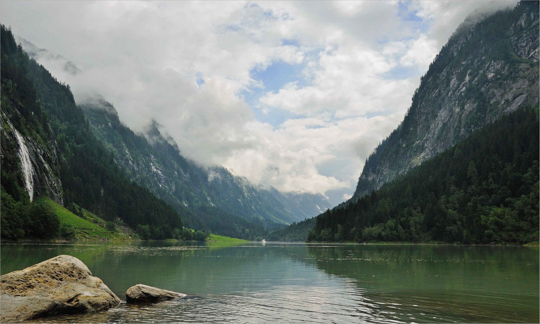 der Stausee im Stilluptal…,