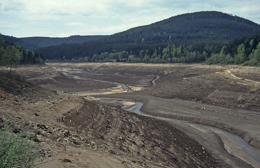 Der Stausee ist leer