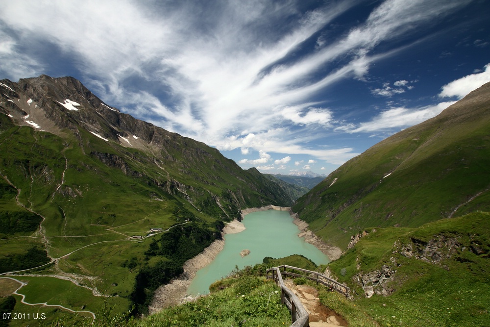 Der Stausee Wasserfallboden bei Kaprun