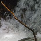 Der Stecken im Wasserfall