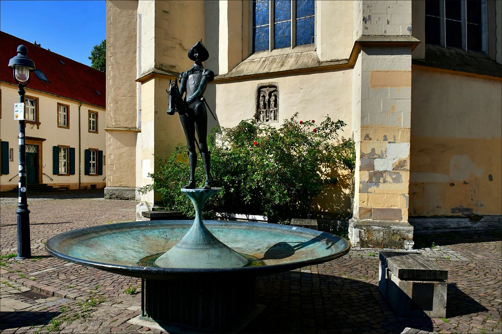 Der „ Steckenpferdreiter-Brunnen "