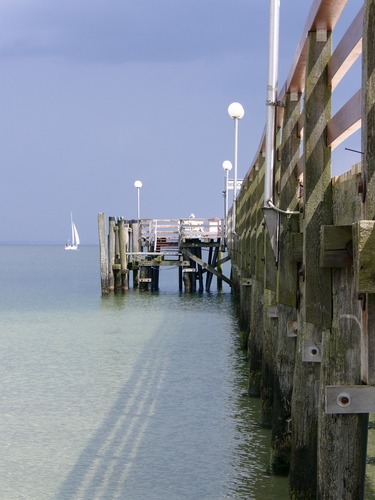 Der Steeg führt in die Ostsee