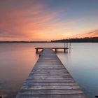 Der Steg am See in den Abendstunden