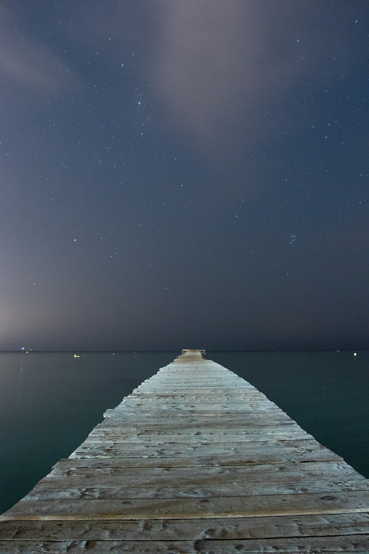 der Steg bei Nacht