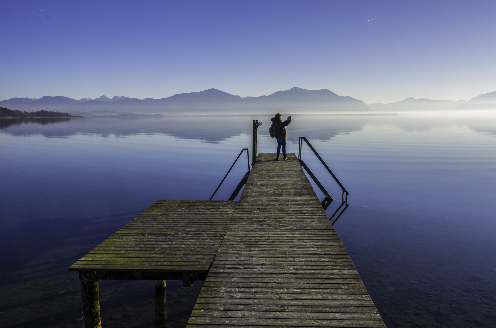 Der Steg im Chiemsee