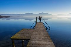 Der Steg im Chiemsee